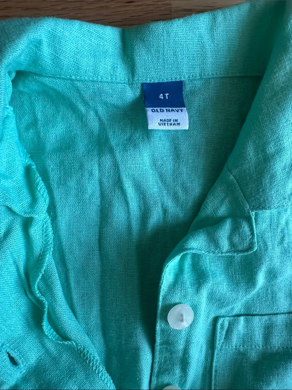 Old Navy Turquoise Short Sleeve Romper with Contrast Piping